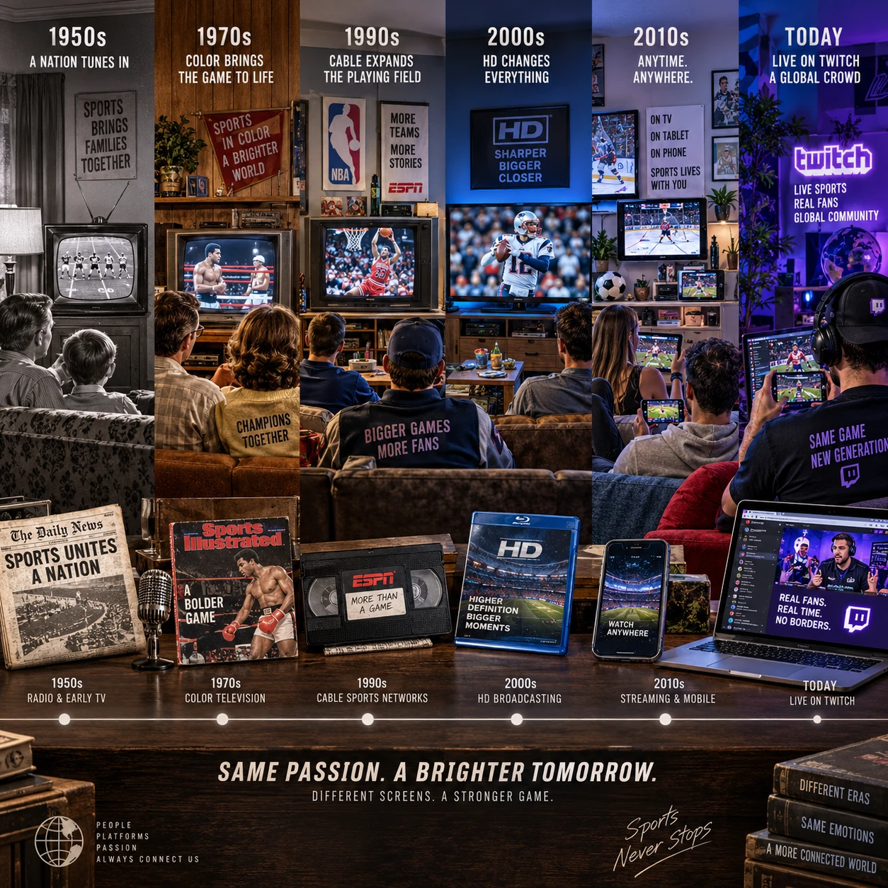 The Evolution of Sports Broadcasting: From TV to Twitch